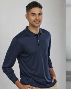 Action Long Sleeve Polo Mens